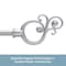 Kenney Mfg Kenney Valencia 5/8 in Standard Decorative Window Curtain Rod, 48-84, Satin Nickel KN65401 - alternate 3